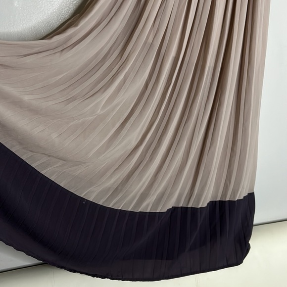 YA strapless color lock maxi dress ruffle upper relaxed fit mini style small - Picture 3 of 4